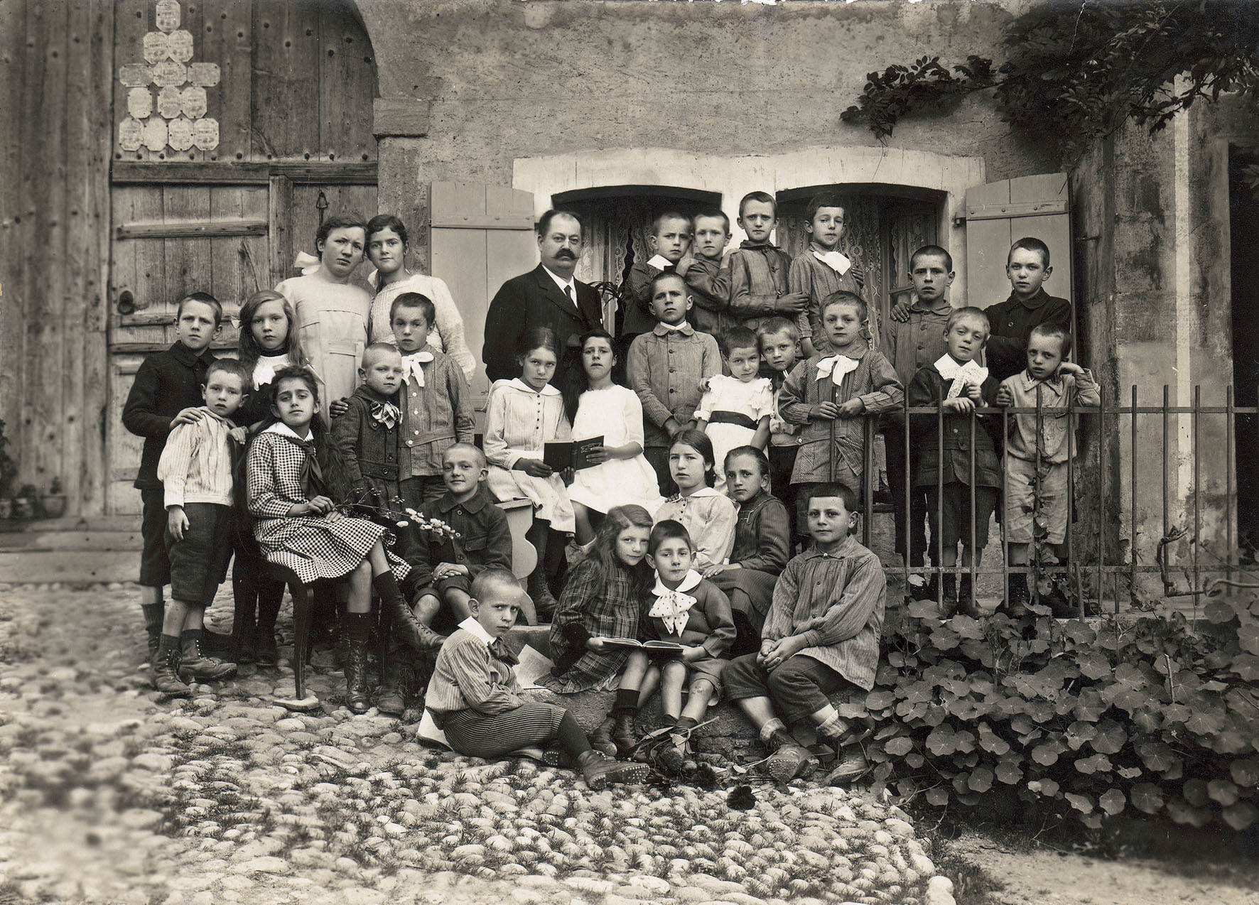 1916 - école primaire de Bioley-Magnoux, Classe unique