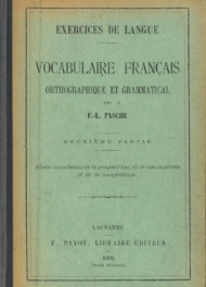 Exercices de langue - Vocabulaire français orthographique et grammatical