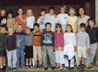 Photo de classe – école primaire du Mont/Lausanne – collège des Martines – classe de 2ème année primaire